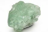 Green Cubic Fluorite Crystals with Phantoms - China #216302-1